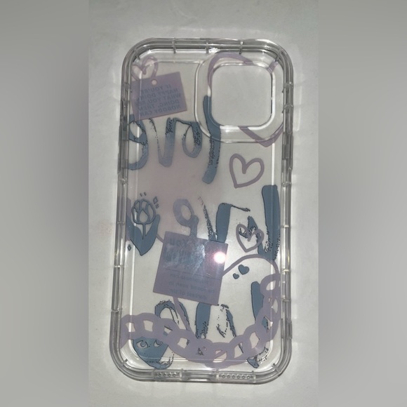 IPhone 12 ProMax Clear love Prints Protective Phone Case - Picture 6 of 10